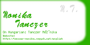 monika tanczer business card
